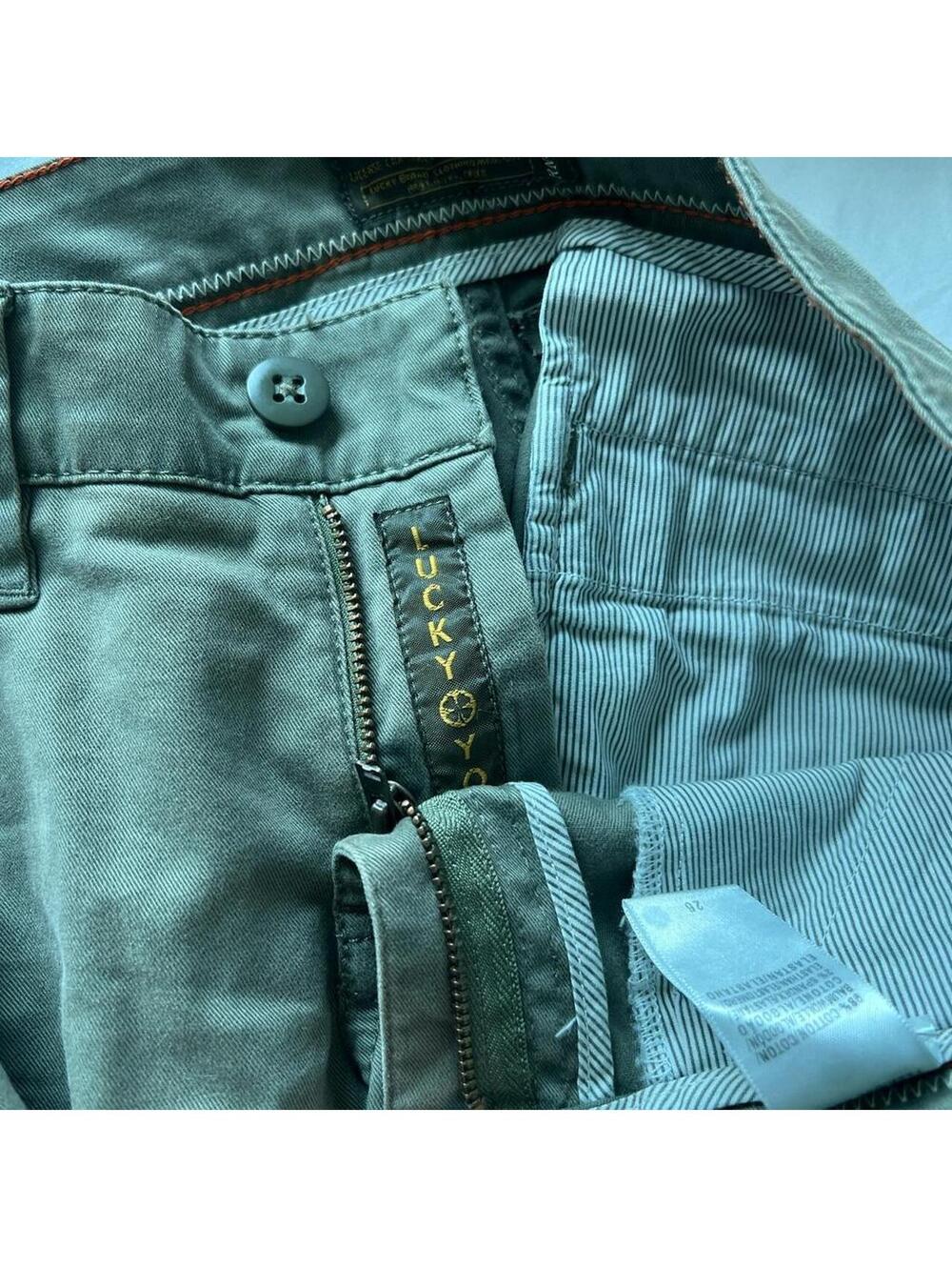 Lucky Brand lucky you cargo green jeans, 2000s